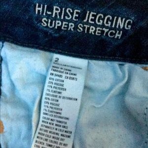 AE high rise super stretch jegging (SIZE 2)
